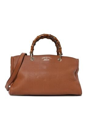 Gucci Pebbled Calfskin Medium Bamboo #280201G69B